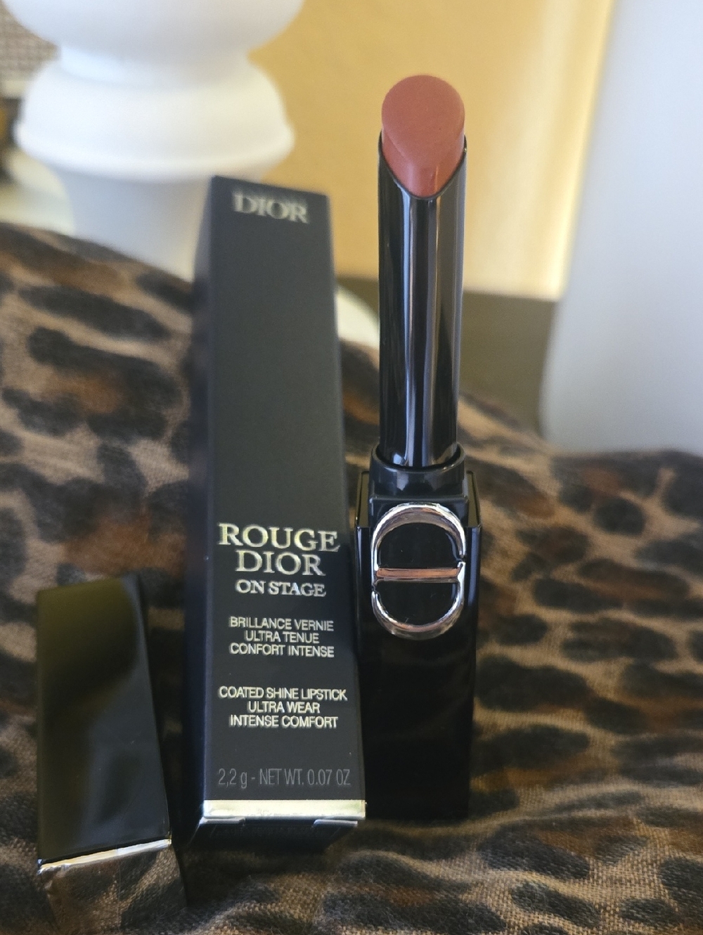 Dior Rouge Dior On Stage💋 Coated Shine Lipstick — Warm Nude